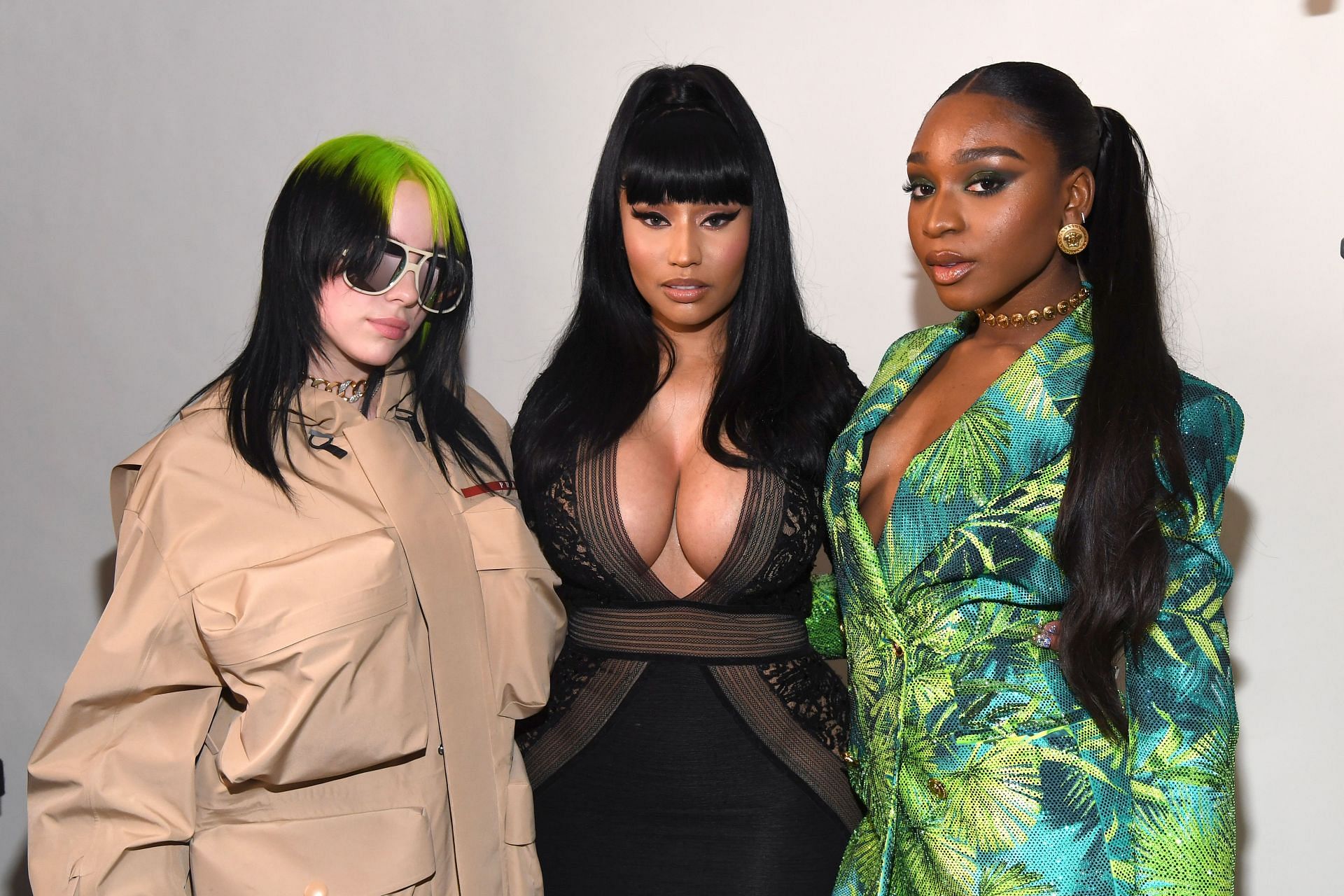 Nicki Minaj with Billie Eilish and Normani at the Billboard Women In Music 2019 (Image via Getty)